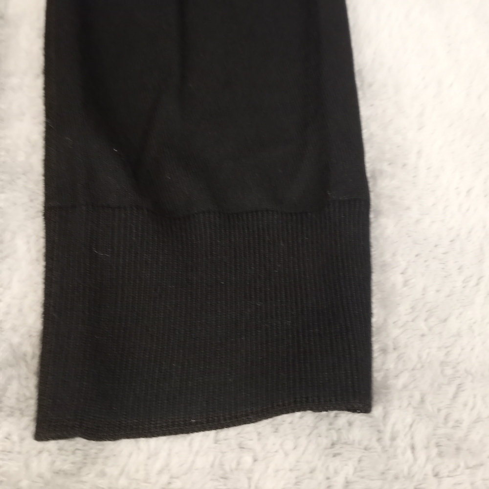 PRADA Women's  navy wool long sleeve V-neck classic sweater IT48  small - Picture 10 of 16